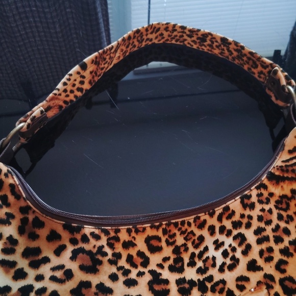 Leopard Print Purse Tote Shoulder Bag - Picture 10 of 16